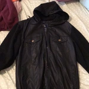 American Rag Leather Jacket / Hoodie